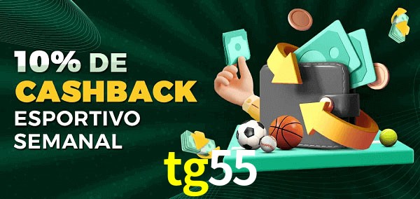 10% de bônus de cashback na tg55
